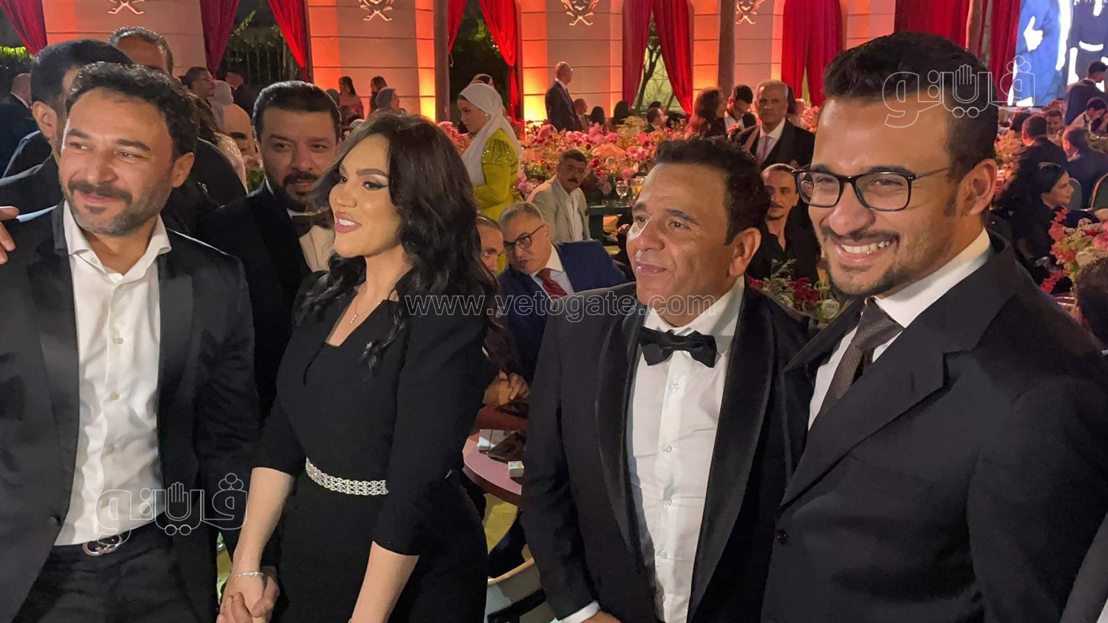 نجوم الفن والرياضة في حفل زفاف نجل محمد فؤاد (11)