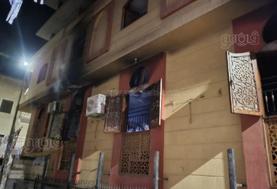 حريق هائل داخل مسجد بالمنوفية قبل أذان الفجر (3)