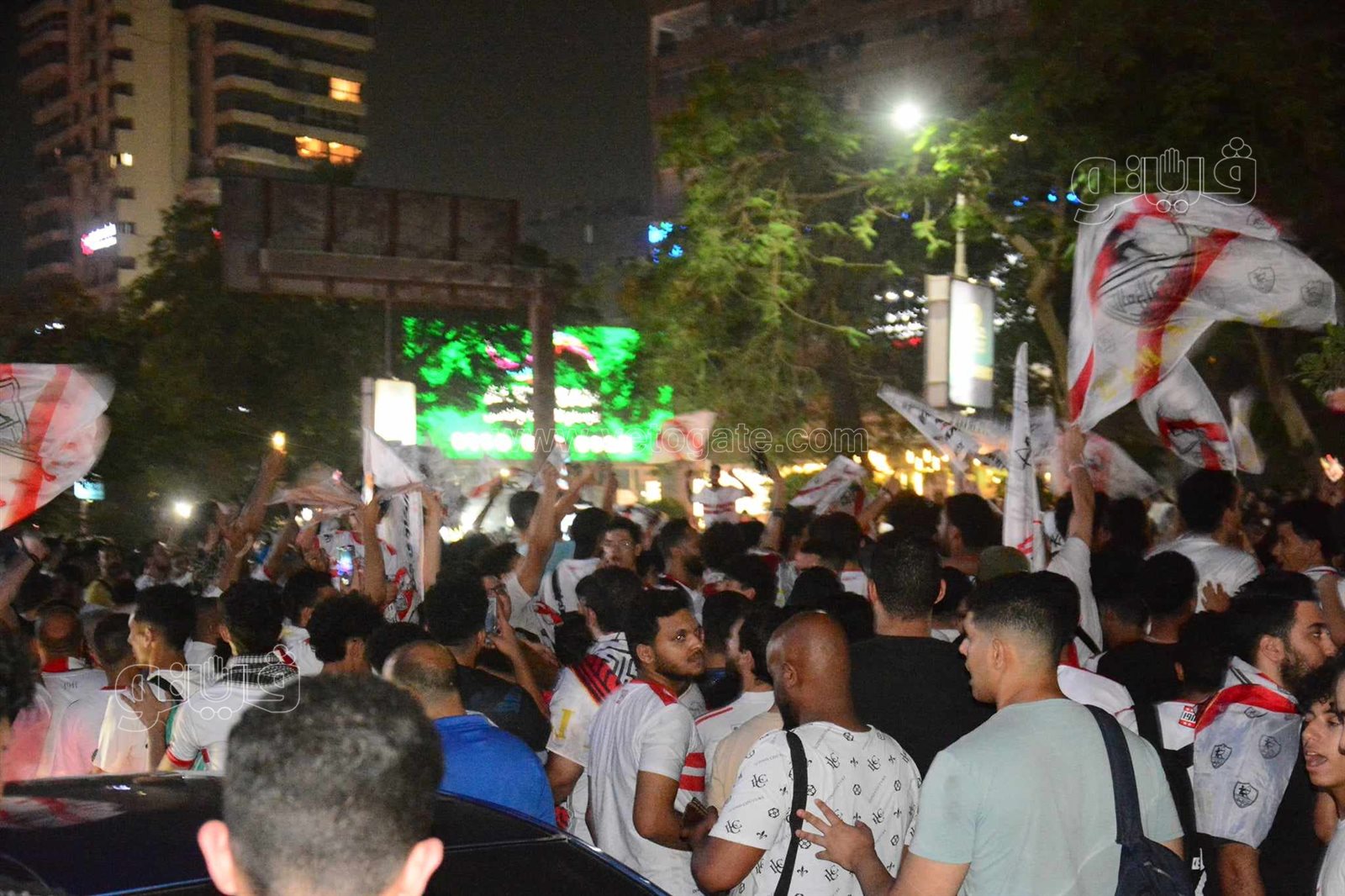 احتفالات جماهير الزمالك (1)