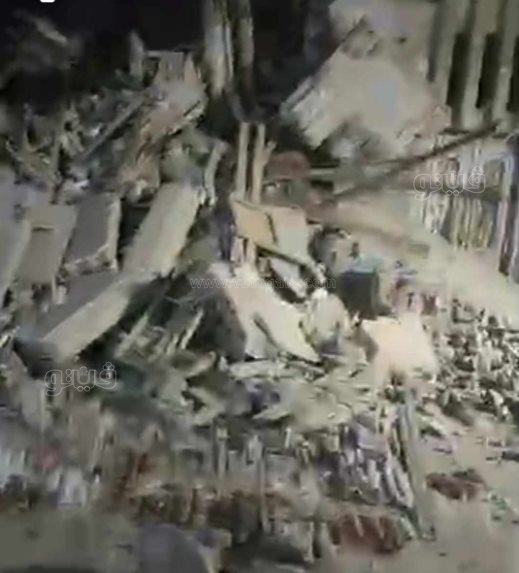 انهيار منزل مكون من 3 طوابق في طنطا (4)
