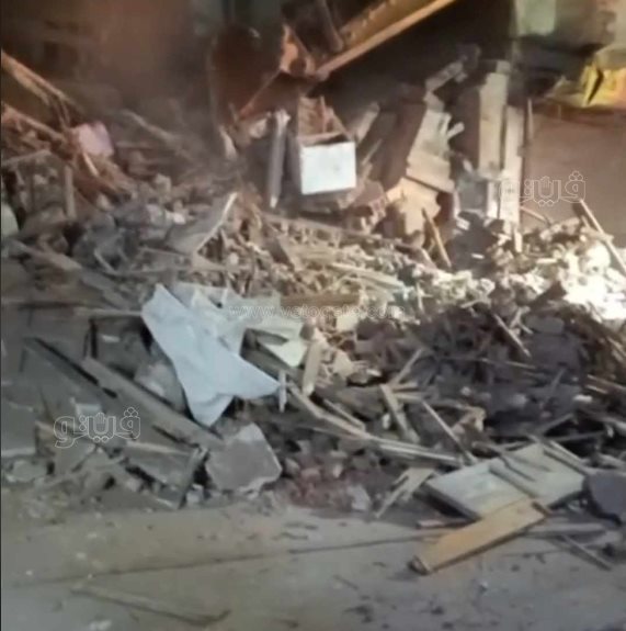 انهيار منزل مكون من 3 طوابق في طنطا  (5)