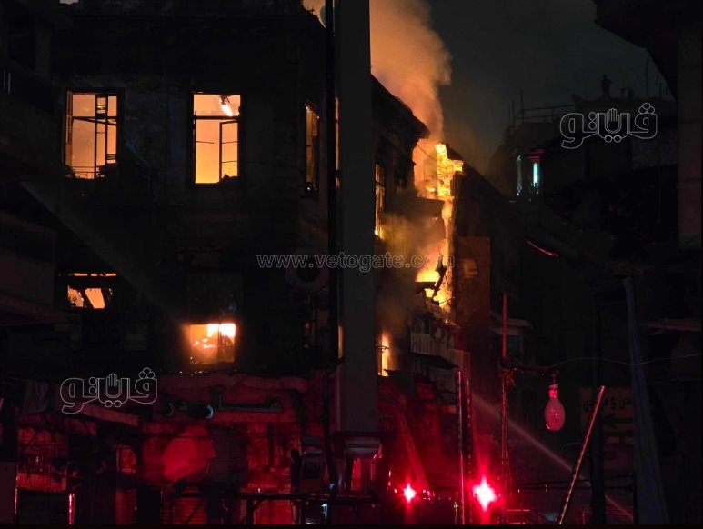 النيران خارج السيطرة، لقطات جديدة لحريق مخازن الملابس والأجهزة بالعتبة (3)