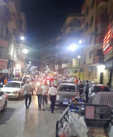 حريق كافيه ومطعم اسيوط (3)