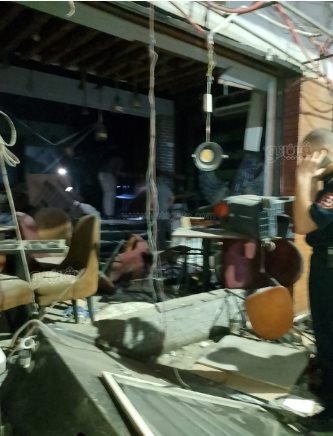 حريق كافيه ومطعم اسيوط (7)