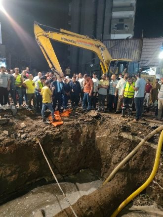 مياة أسيوط تفشل في إصلاح انفجار ماسورة رئيسية والمحافظ يفتح تحقيق (3)