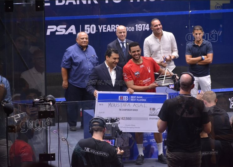 مصطفى عسل يتوج ببطولة مصر الدولية للإسكواش (12)