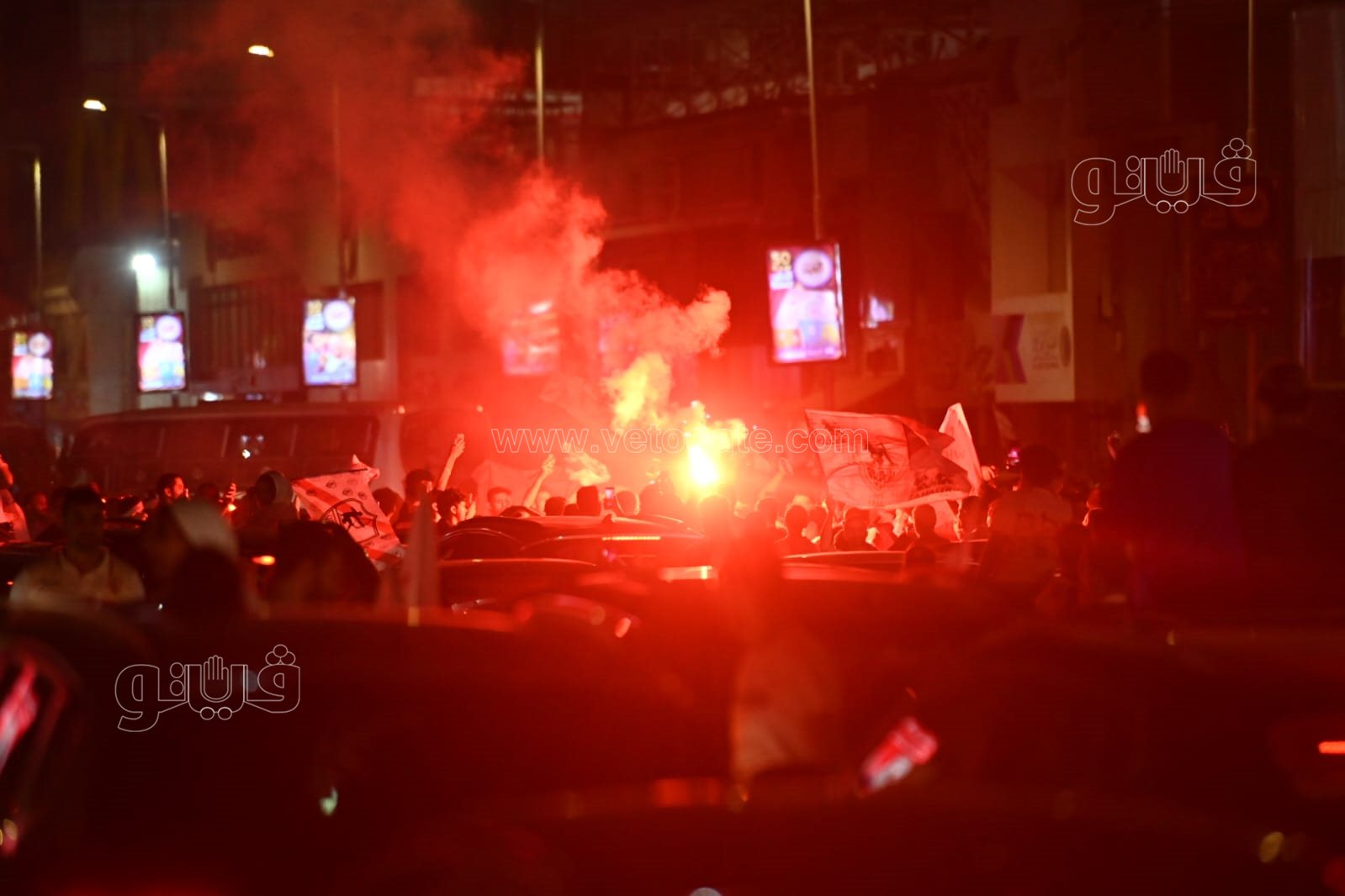  استمرار احتفالات الزملكاوية بكأس السوبر الافريقي (32)