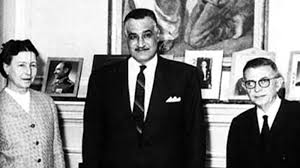 عبد الناصر مع سارتر ودى فوار