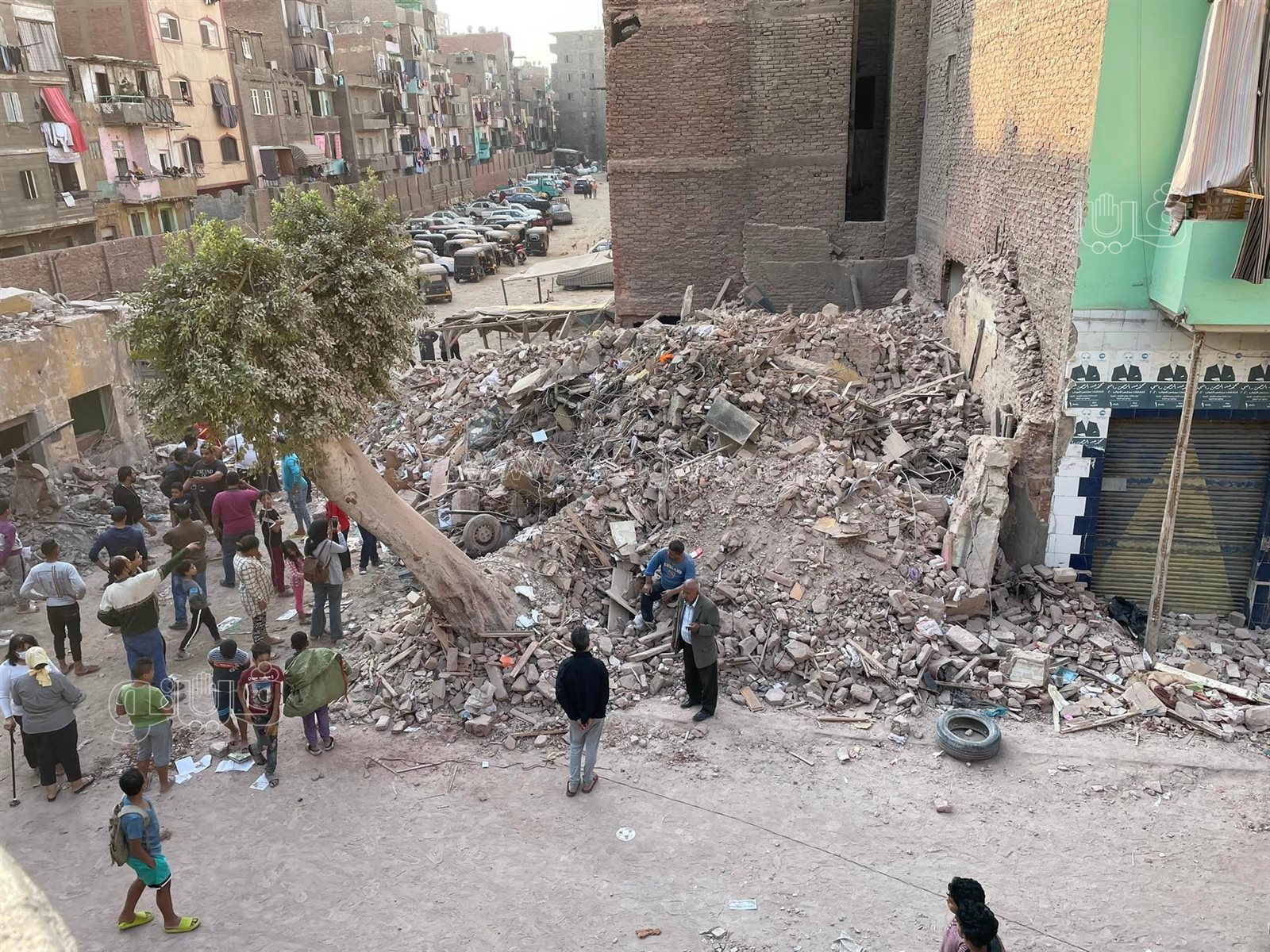 أنهيار عقار روض الفرج (6)