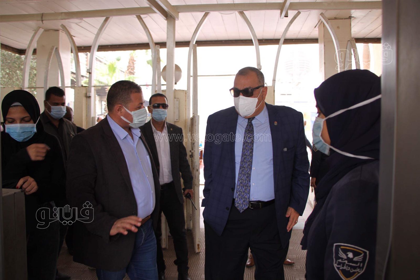 إجراءات مشددة بجامعة حلوان في ثاني أيام منع غير المطعمين من الدخول (4)