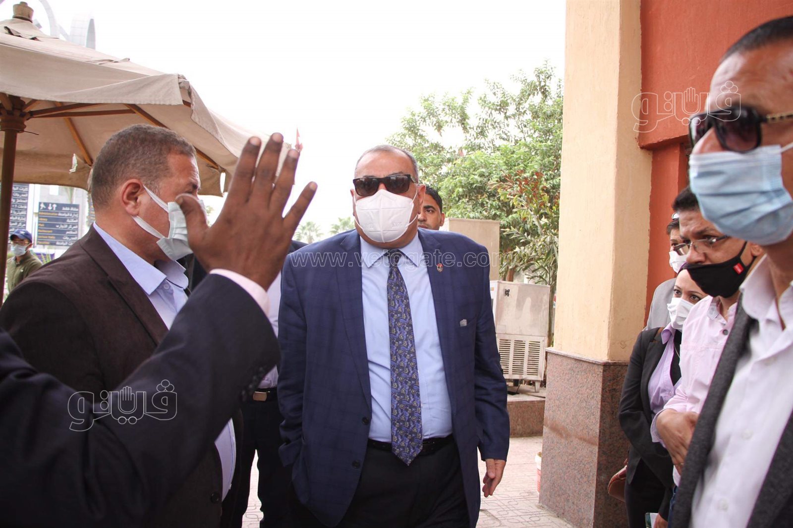 إجراءات مشددة بجامعة حلوان في ثاني أيام منع غير المطعمين من الدخول (3)