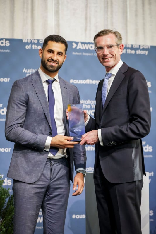 فوز المصري الأسترالي دانيال نور لفوزه بشخصية العام  (1)