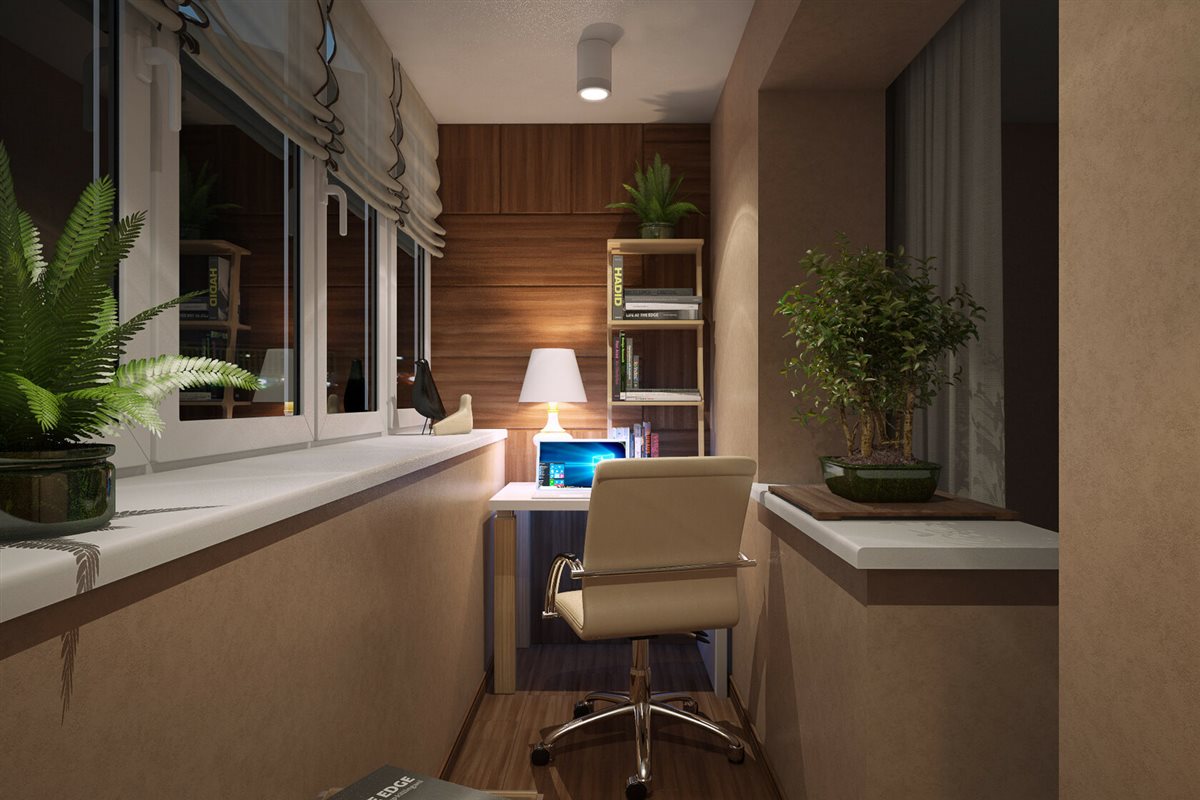 الشرفة للمذاكرة والأعمال