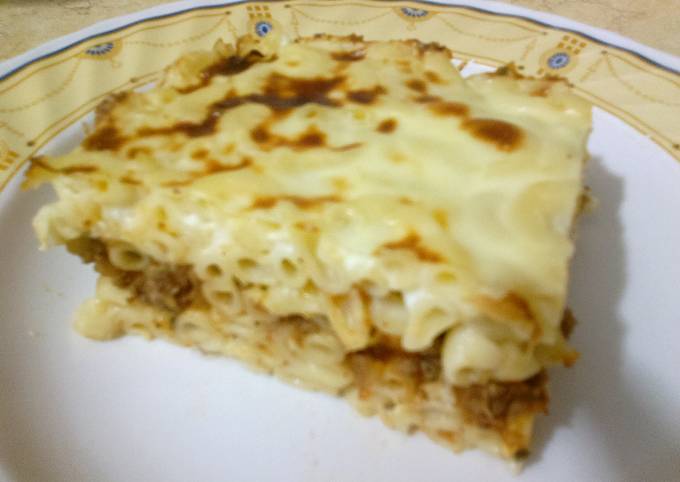 المكرونة بالبشاميل