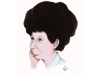 رسم كاريكاتيرى للصحفية زينب صادق