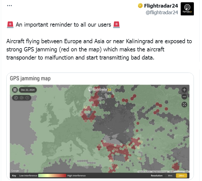 تشويش غامض في سماء آسيا وأوروبا، فيتو