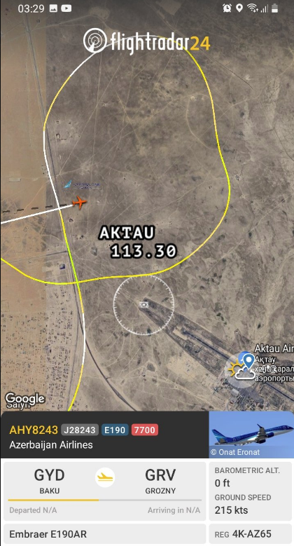 سر تحطم طائرة أذربيجان، فيتو