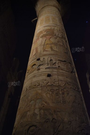  عروض الصوت والضوء تبهر الزائرين في معبد الكرنك (4)