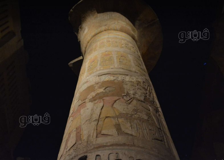 عروض الصوت والضوء تبهر الزائرين في معبد الكرنك (5)