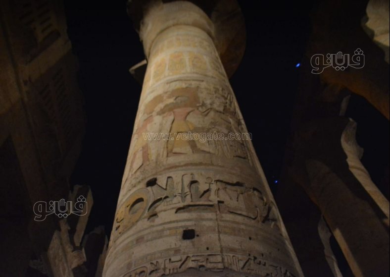  عروض الصوت والضوء تبهر الزائرين في معبد الكرنك (7)