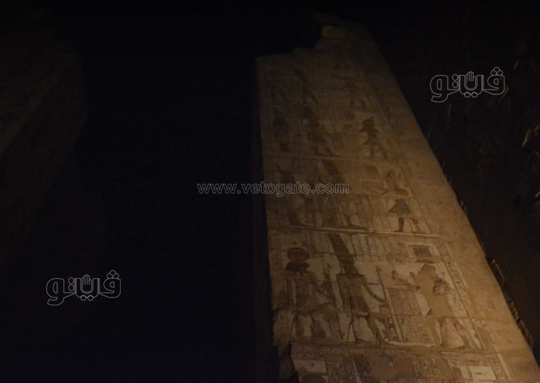  عروض الصوت والضوء تبهر الزائرين في معبد الكرنك (13)