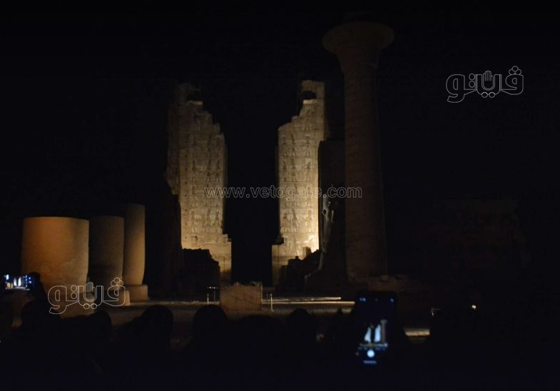  عروض الصوت والضوء تبهر الزائرين في معبد الكرنك (14)