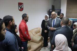 محافظ القليوبية يتابع مصابي انفجار خط غاز الخانكة،فيتو