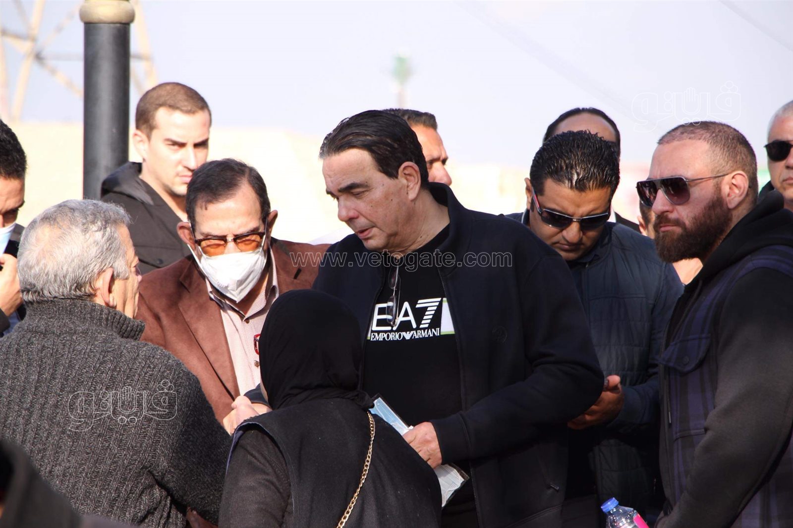 النائب أيمن أبو العلا يودع زوجته الراحلة أسماء مصطفى (2)