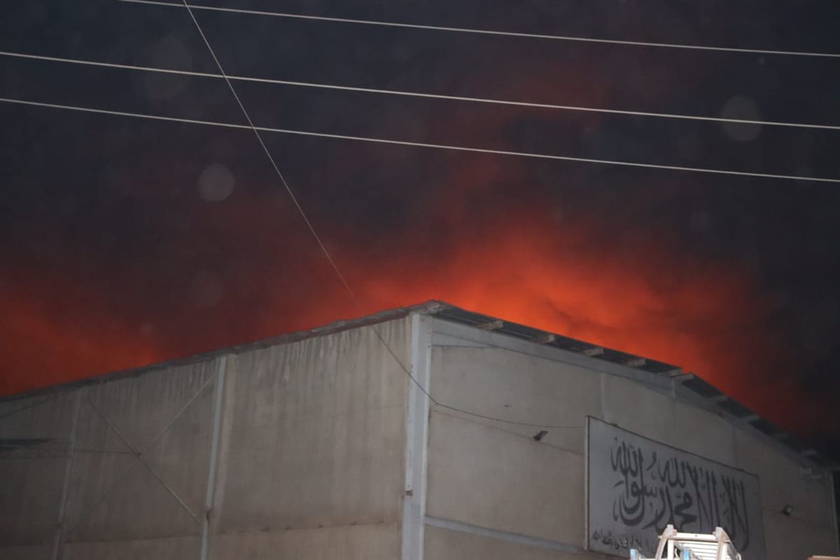 حريق هائل في ثلاجة مواد غذائية بالقليوبية،فيتو