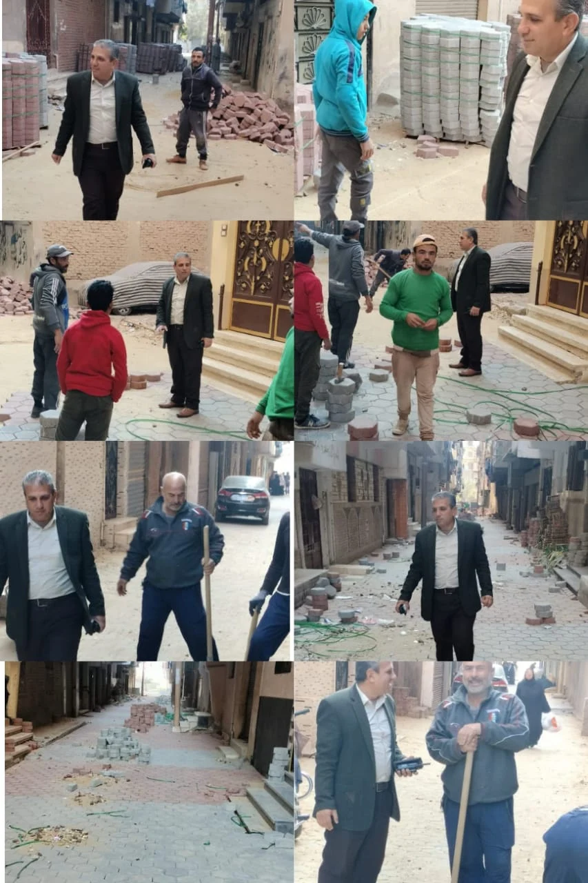 تنفيذ الخطة الاستثمارية ونظافة الشوارع والميادين بالزقازيق