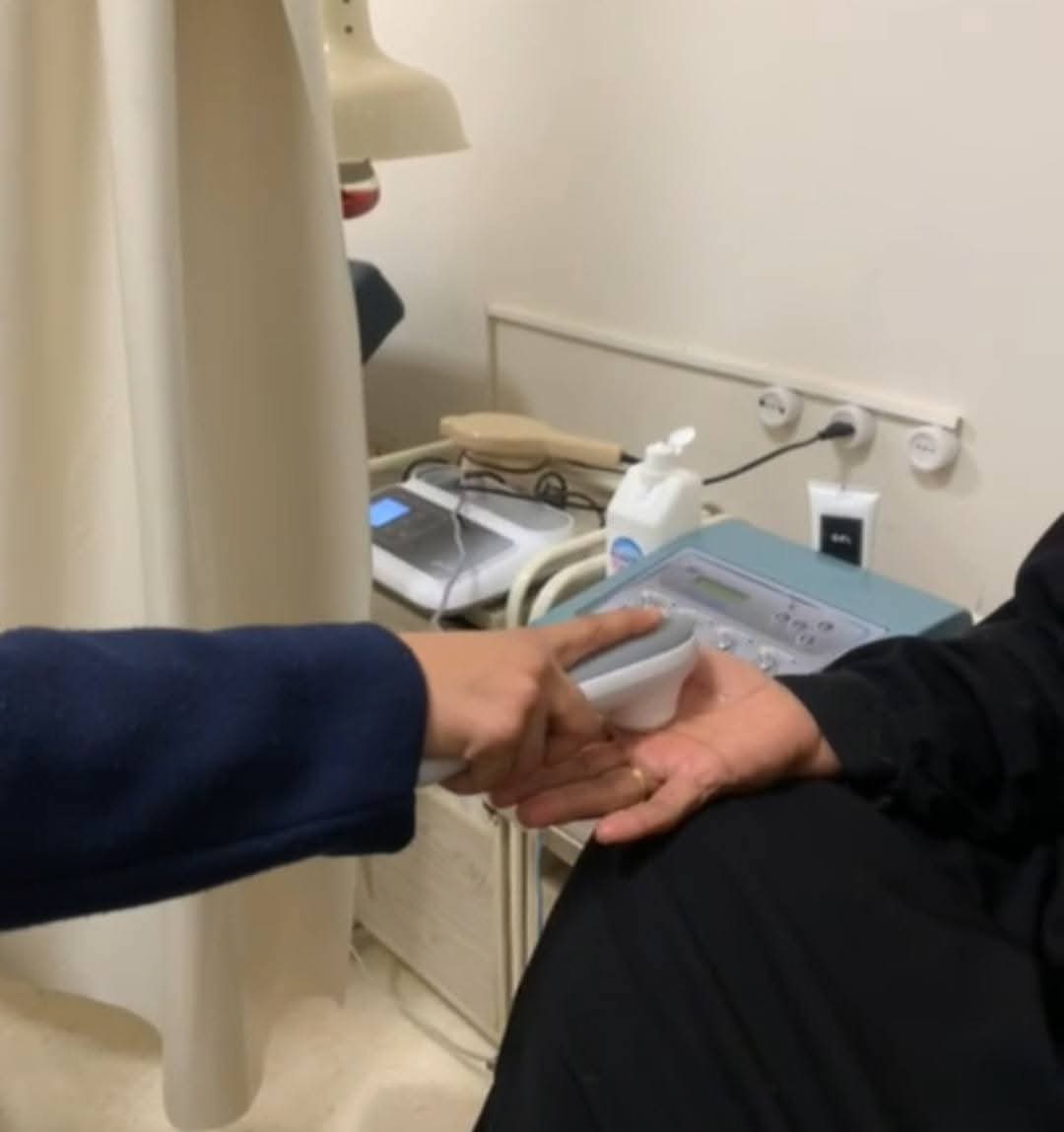 جانب من العمل بمراكز العلاج الطبيعي،فيتو