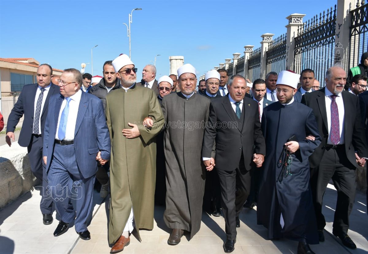 وزير الاوقاف خلال المسيره بمحافظه بورسعيد، فيتو