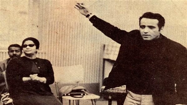 بليغ وام كلثوم فى احد البروفات