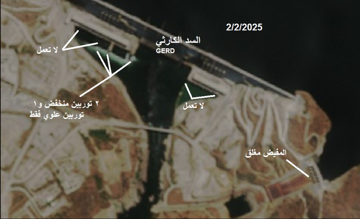 إثيوبيا تغلق المفيض والتوربينات لا تعمل، فيتو