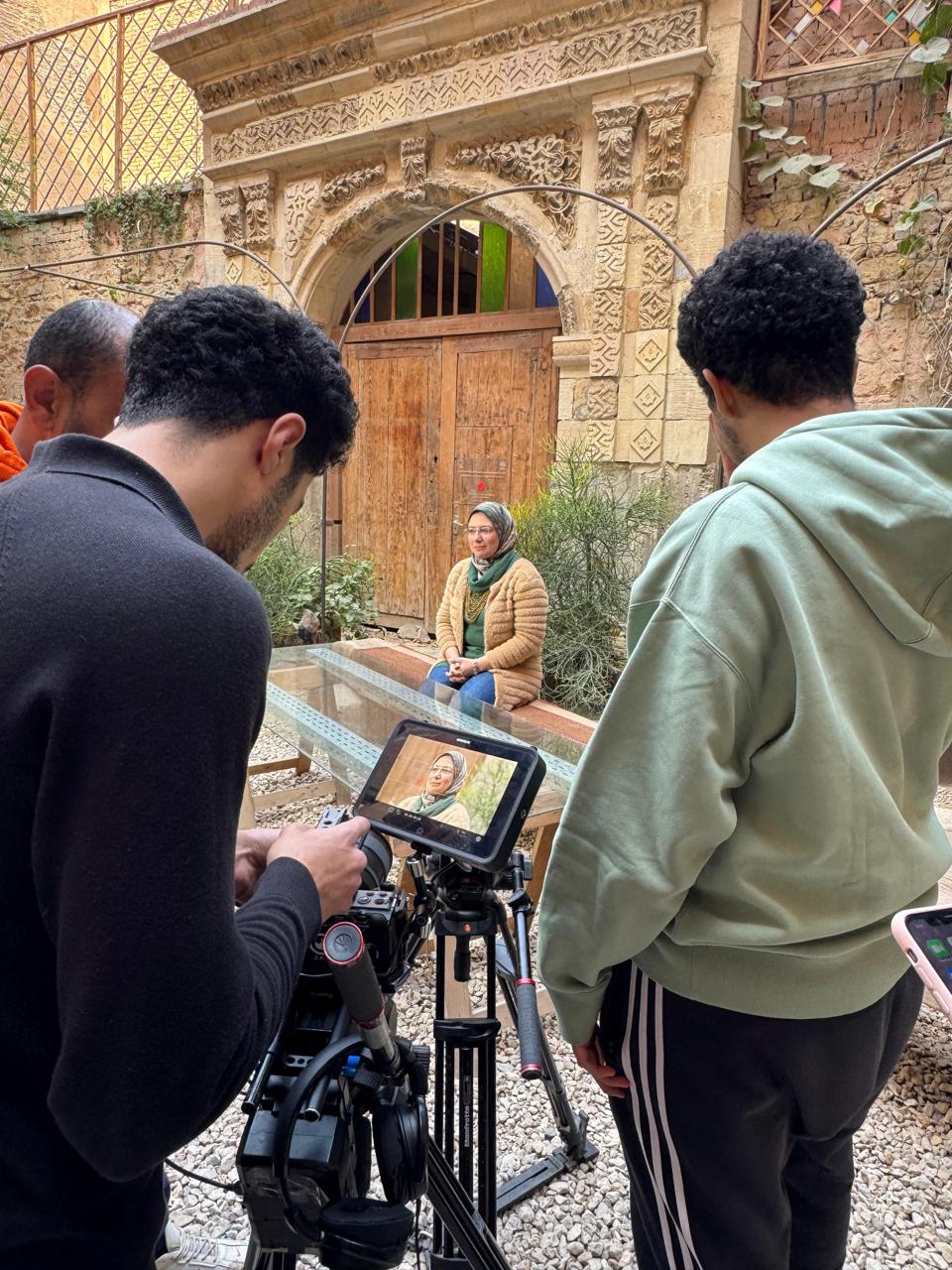 جانب من تصوير الافلام،فيتو