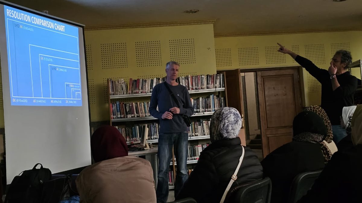 جانب من فعاليات الورشة،فيتو