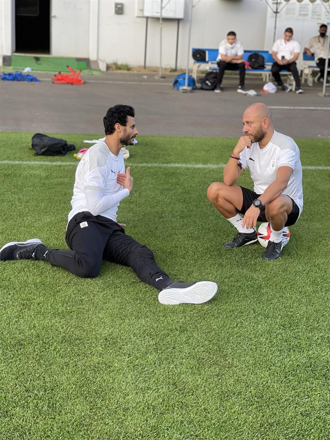 وائل شيتوس وحديث مع الشناوي في اولمبياد طوكيو