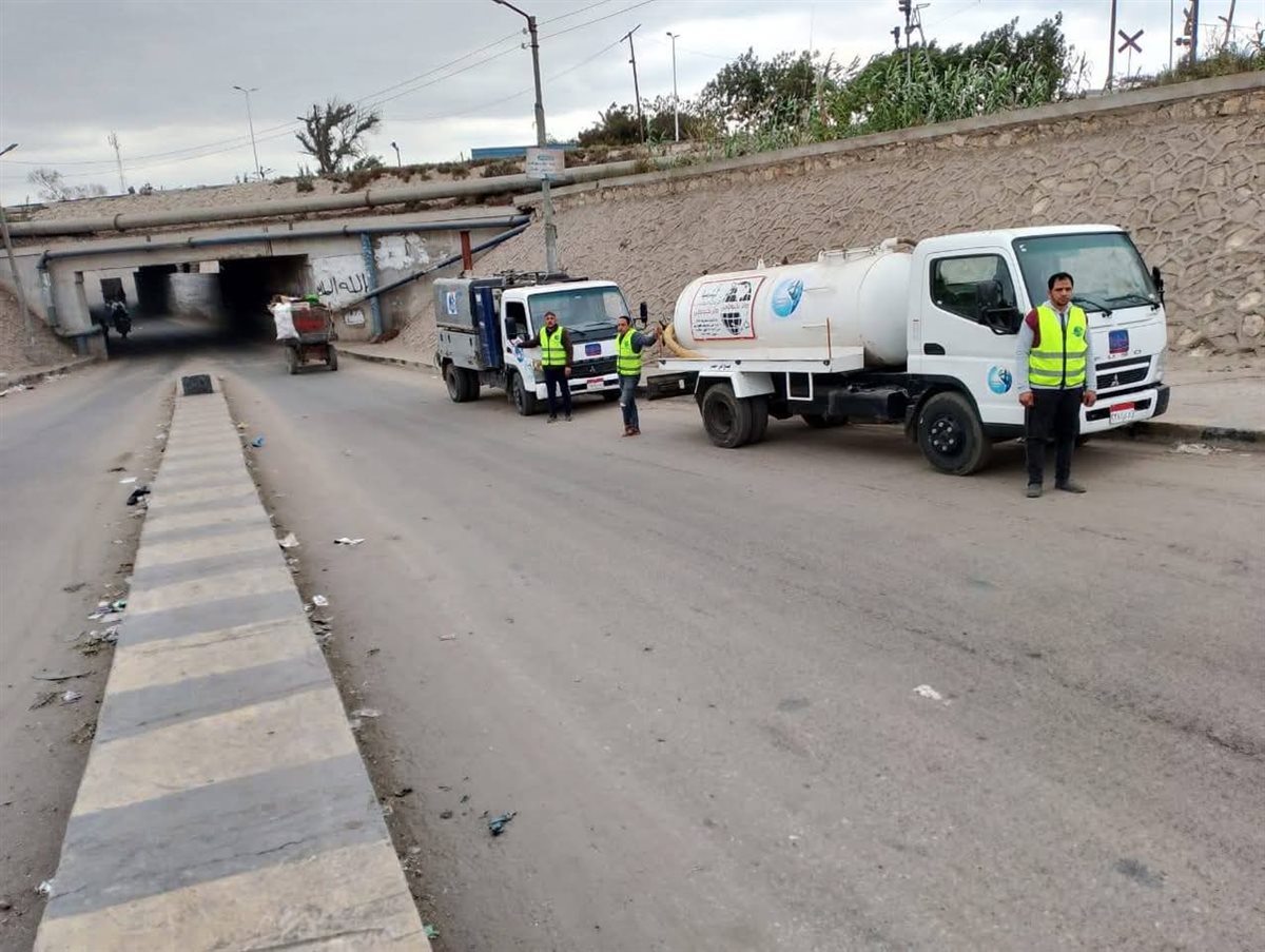 مواجهة الطقس السئ وسقوط الامطار بالقليوبية،فيتو