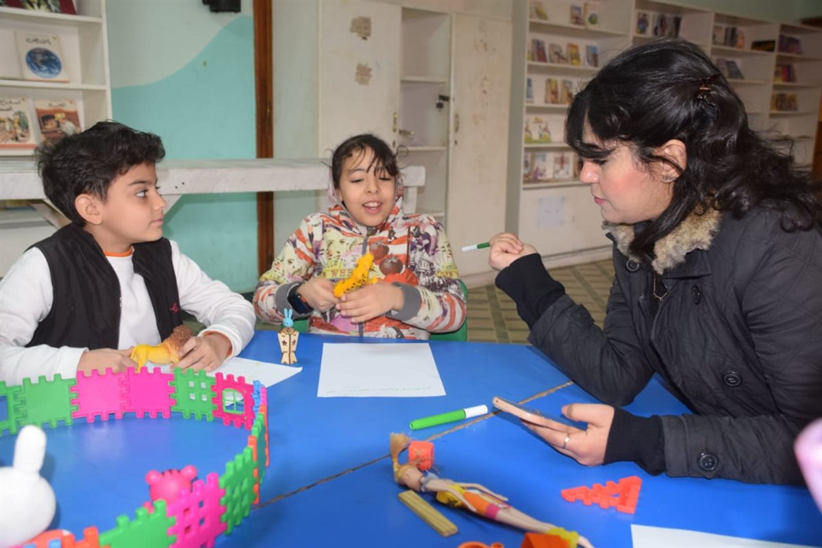 جانب من ورشة الحكي، فيتو