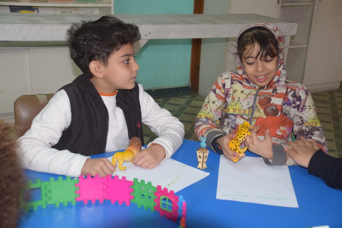 جانب من ورشة الحكي، فيتو