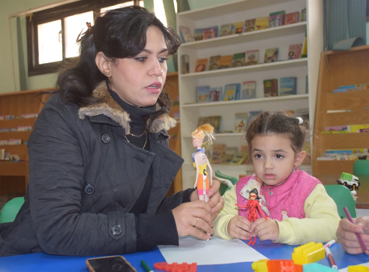 جانب من ورشة الحكي، فيتو