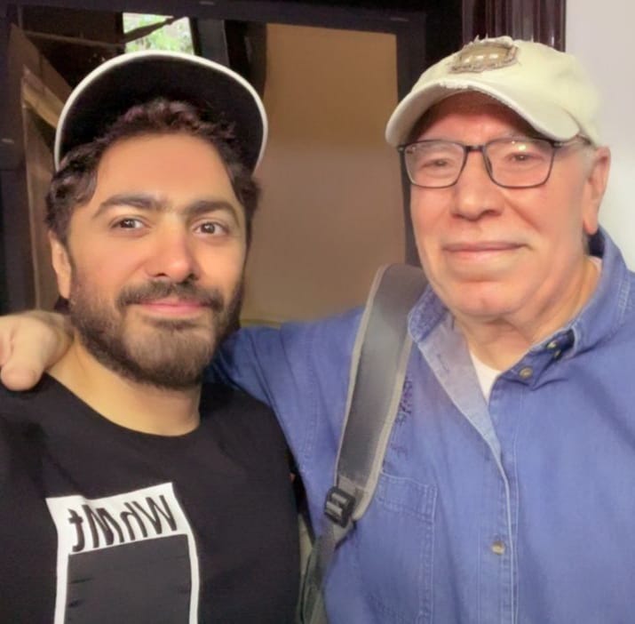 مع الفنان تامر حسني