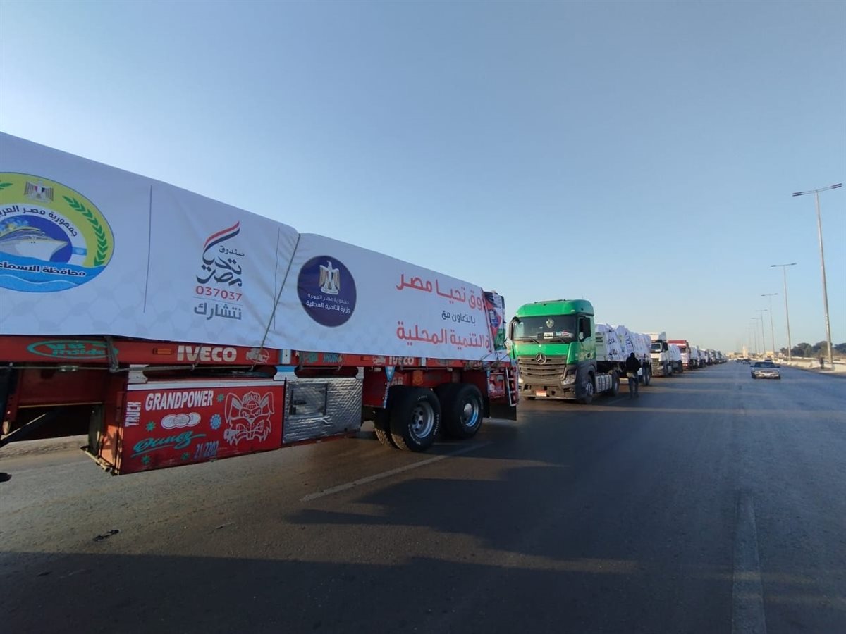 جانب من القافلة،فيتو