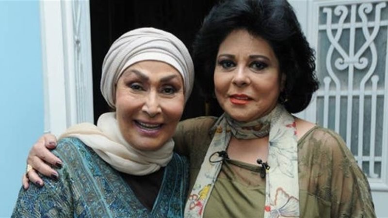 سهير البابلى مع رفيقة عمرها اسعاد يونس 