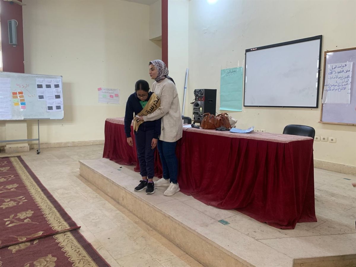 جانب من فعاليات المحاضرة،فيتو