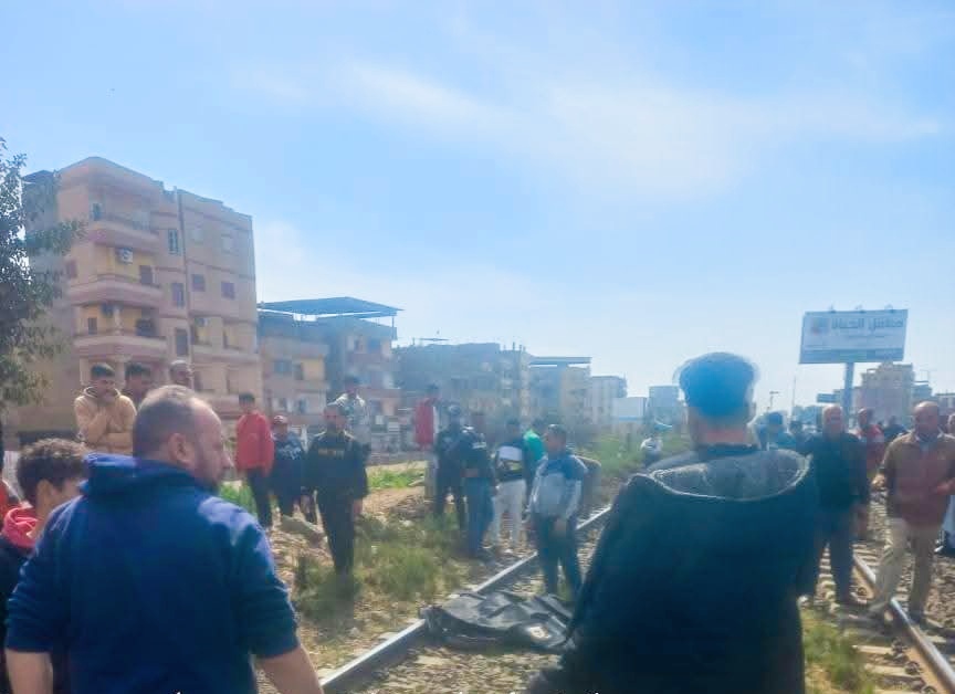 مصرع شاب أسفل عجلات قطار المحلة الكبري