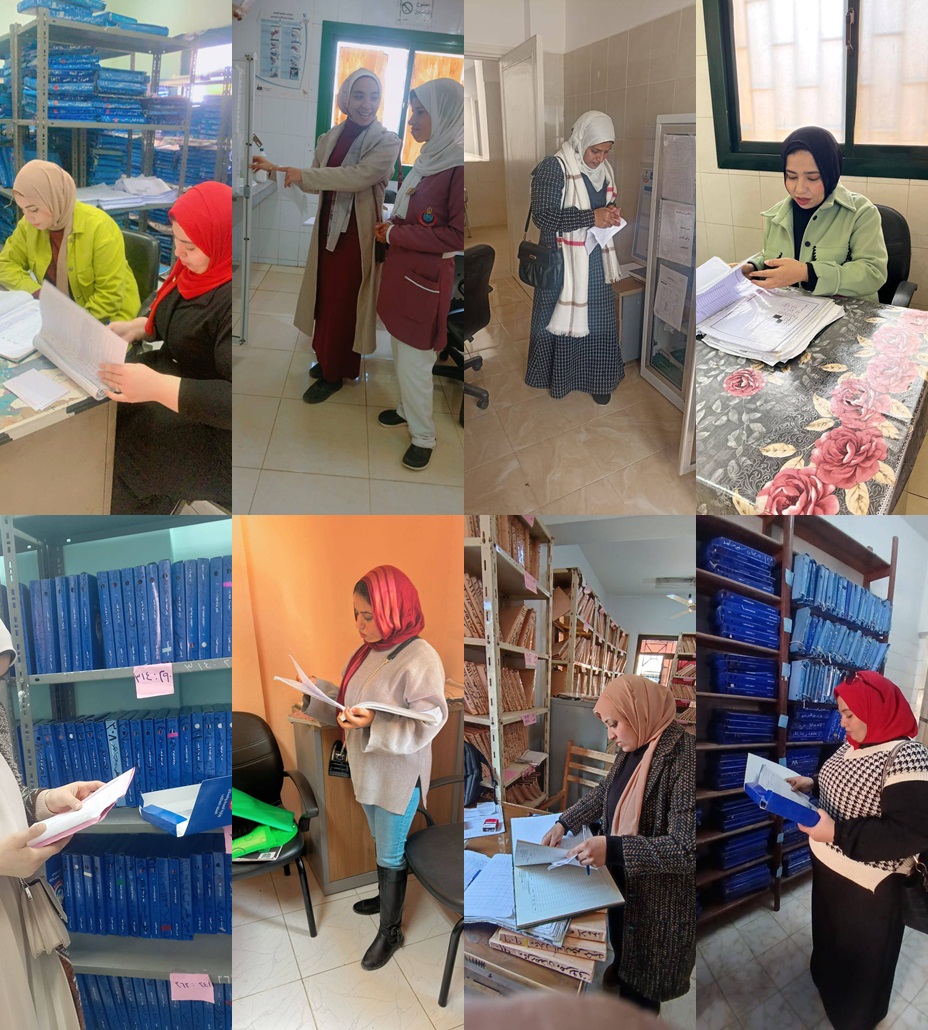 فرق سلامة المرضى تزور الإدارات الصحة ببني سويف