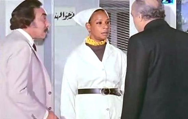 فايزة عبد الموجود فى دور ممرضة