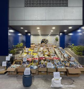 ضبط عامل بالفيوم لإدارة ورشة لتصنيع الألعاب النارية وبحوزته 3.5 مليون قطعة ألعاب نارية <br> 