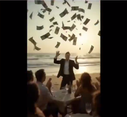 الأموال تسقط من السماء في غزة، فيتو